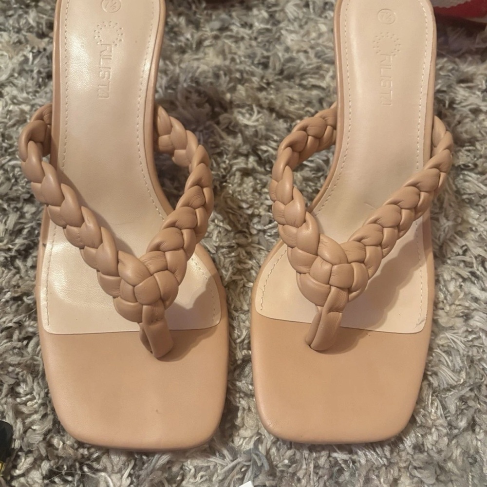 Blush Braided Sandals